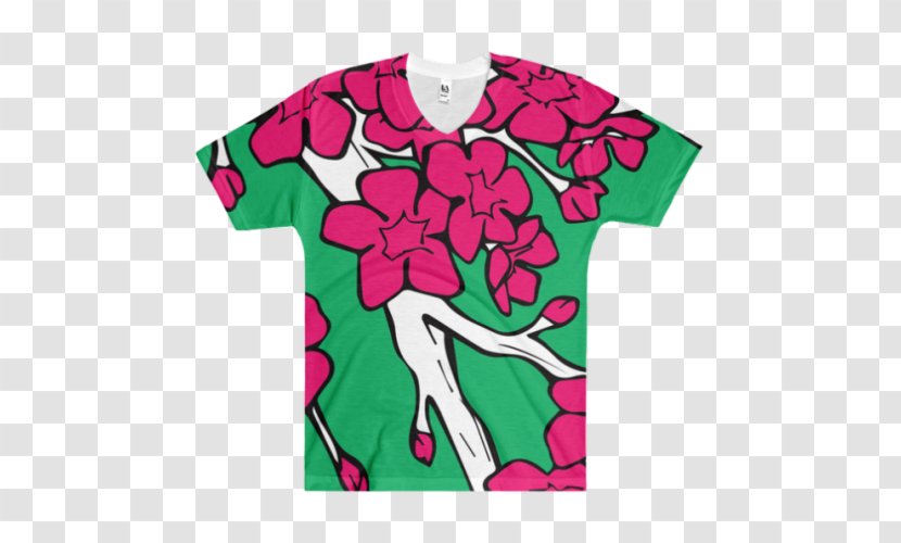 T-shirt Clothing Floral Design Sleeve - Tshirt Transparent PNG