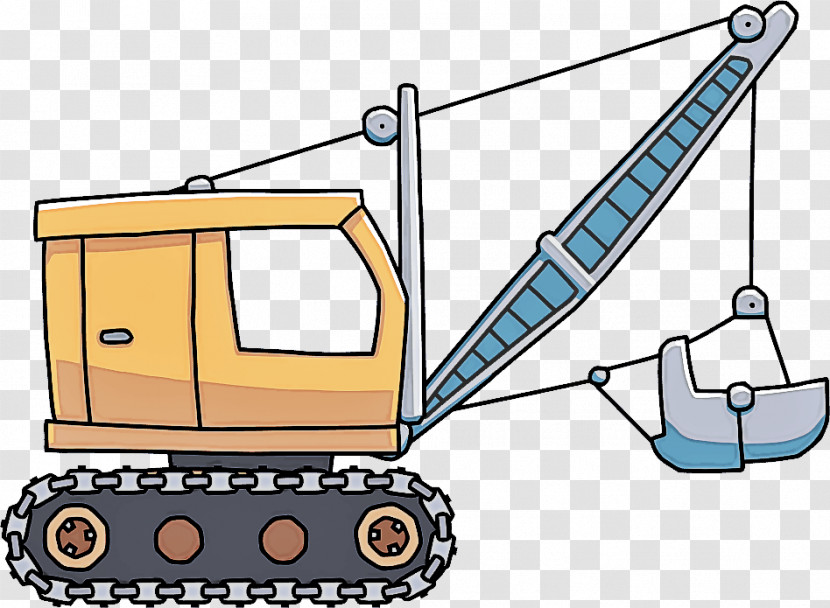 Crane Construction Equipment Vehicle Transparent PNG