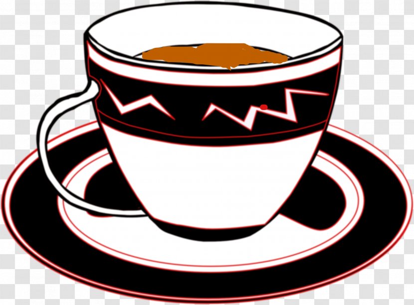 Green Tea Coffee White Teacup - Saucer - Cup Transparent PNG