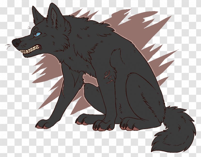 Canidae Dog Werewolf Fauna Mammal - Snout - Angry Black Wolf Growling Transparent PNG