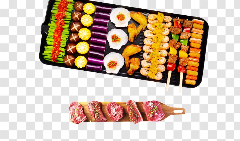 Korean Barbecue Cuisine - Eating - Neatly Arranged Food Transparent PNG