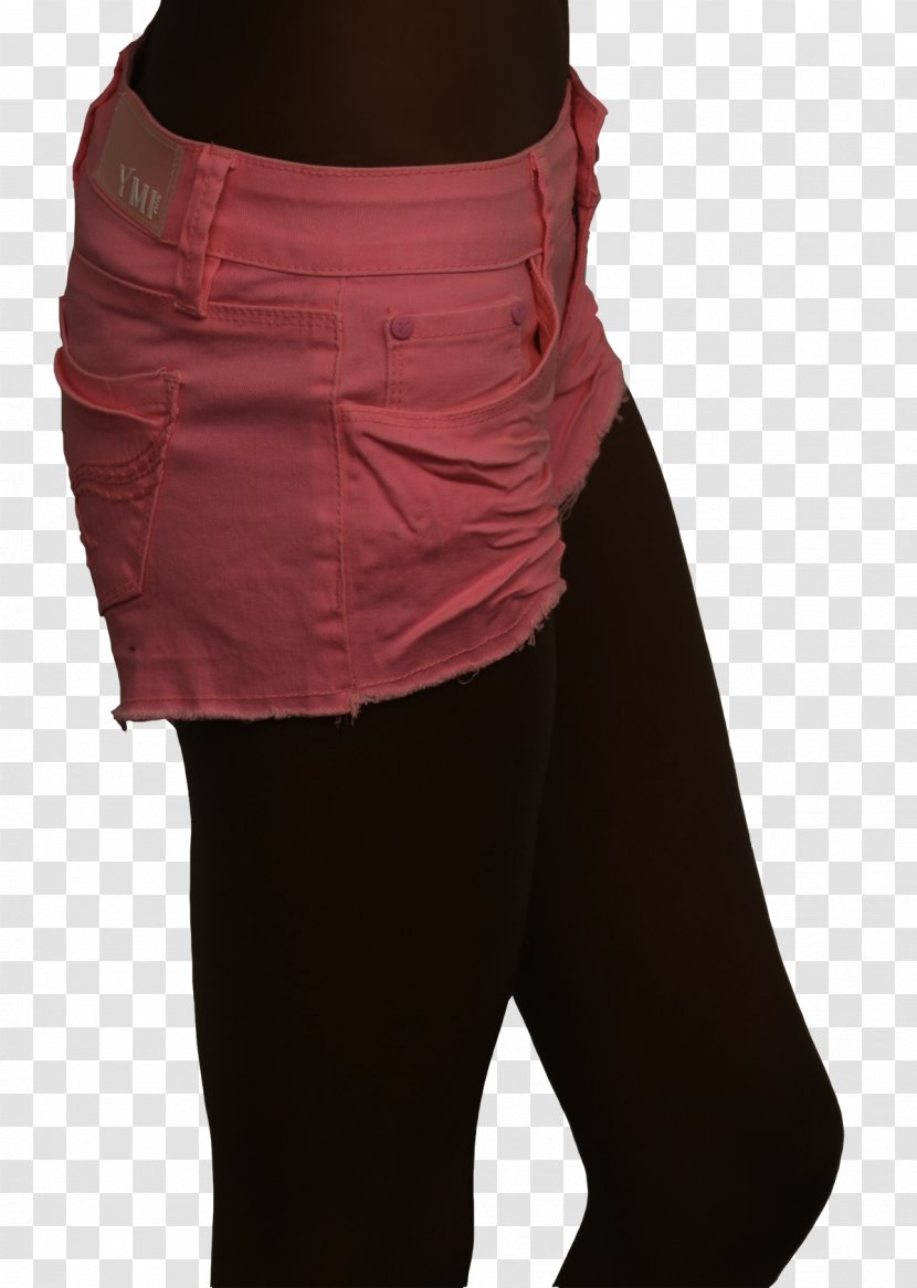 Shoulder Maroon Skirt - Joint - HOT Pants Transparent PNG
