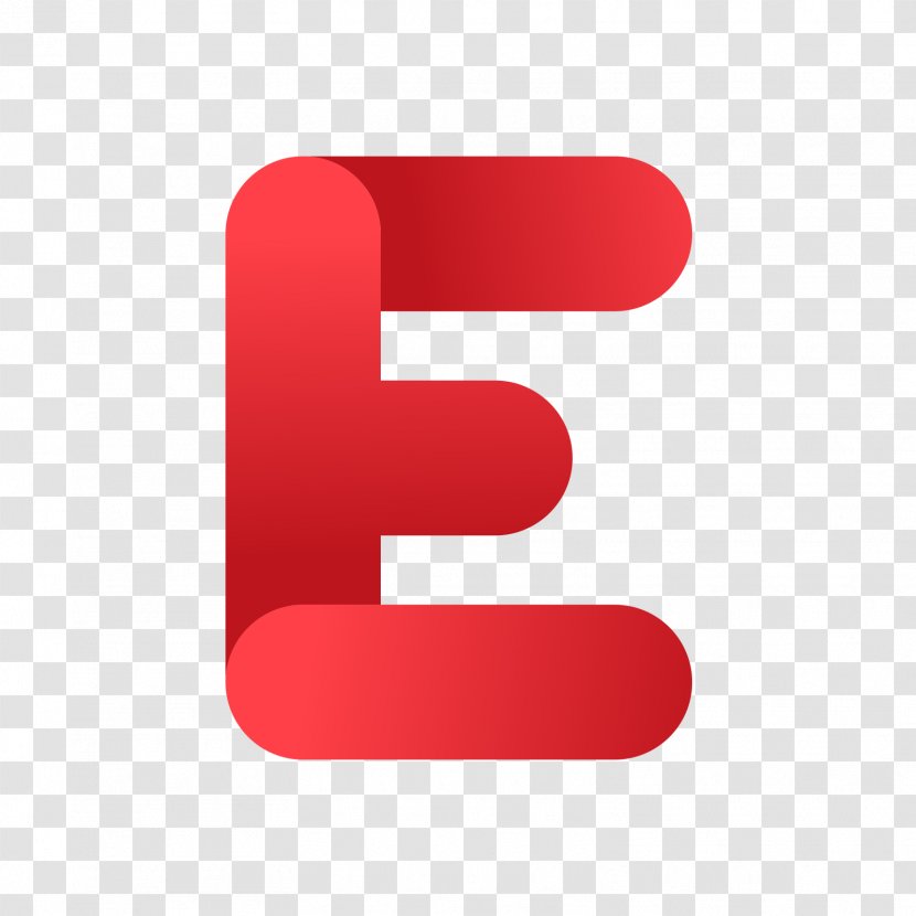 Letter Icon - The Red E Transparent PNG