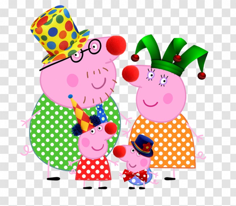 Daddy Pig Mummy George - Drawing - PEPPA PIG Transparent PNG