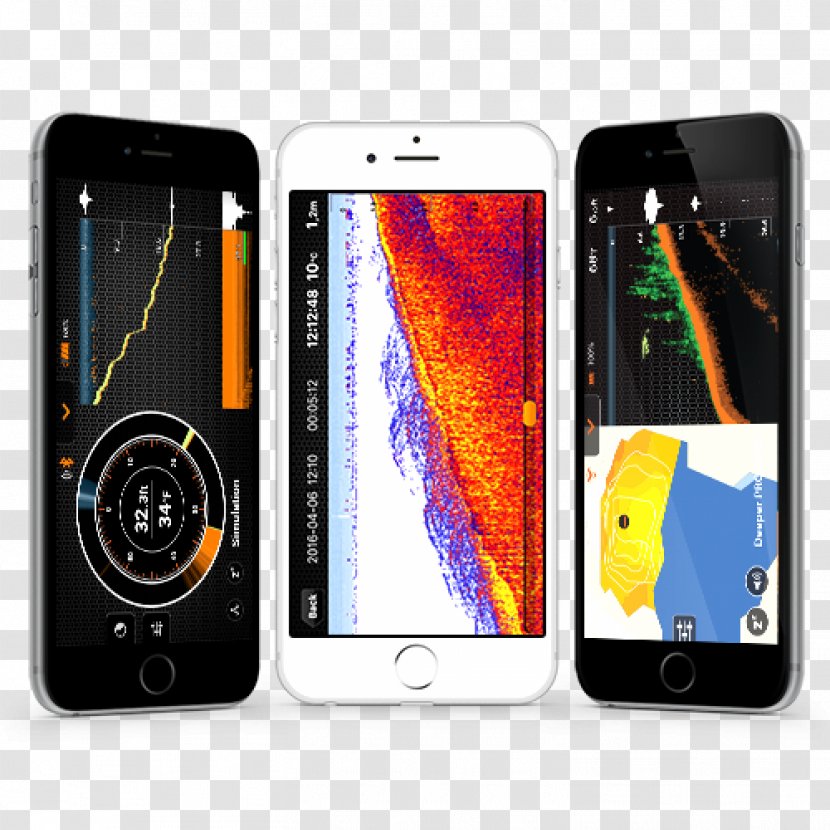 Deeper Fishfinder Fish Finders Fishing Sonar - Mobile Device Transparent PNG