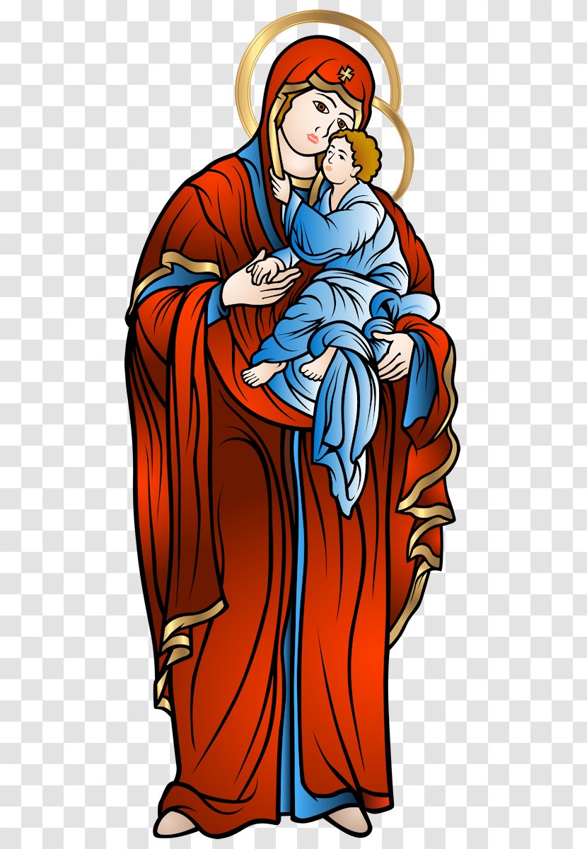 Child Jesus Nativity Scene Clip Art - Immaculate Heart Of Mary Transparent PNG