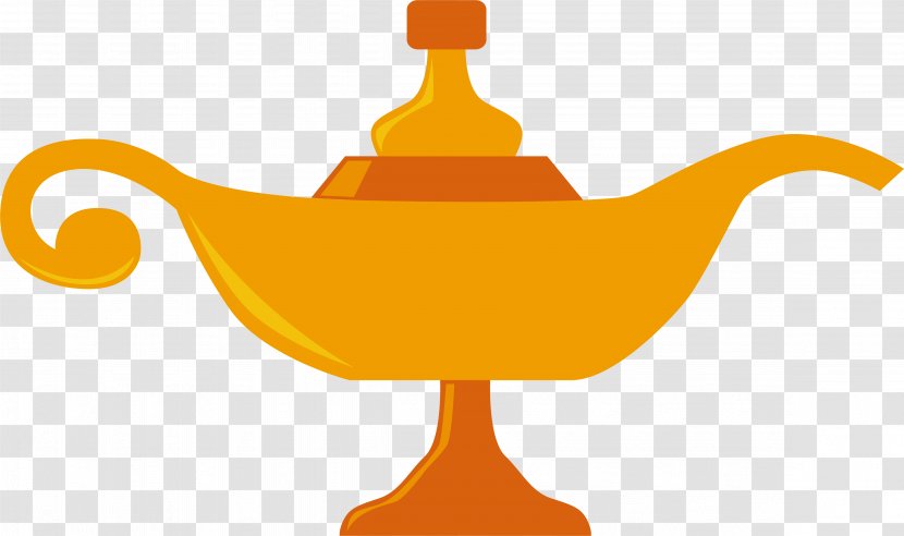 Aladdin Allah Clip Art - Yellow - Golden Lamp Transparent PNG