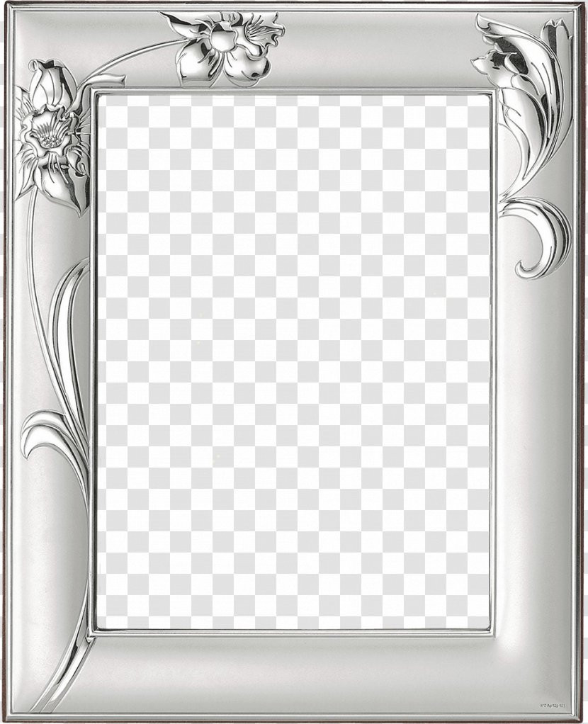 Picture Frames Silver Gift Wrapping - Black And White - Frame Transparent PNG