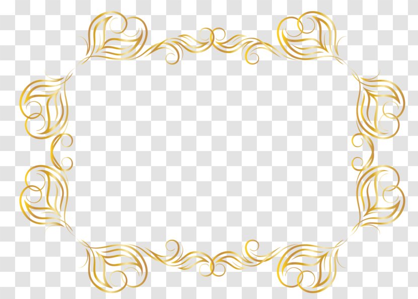 Gold Frame - Picture - Metal Transparent PNG