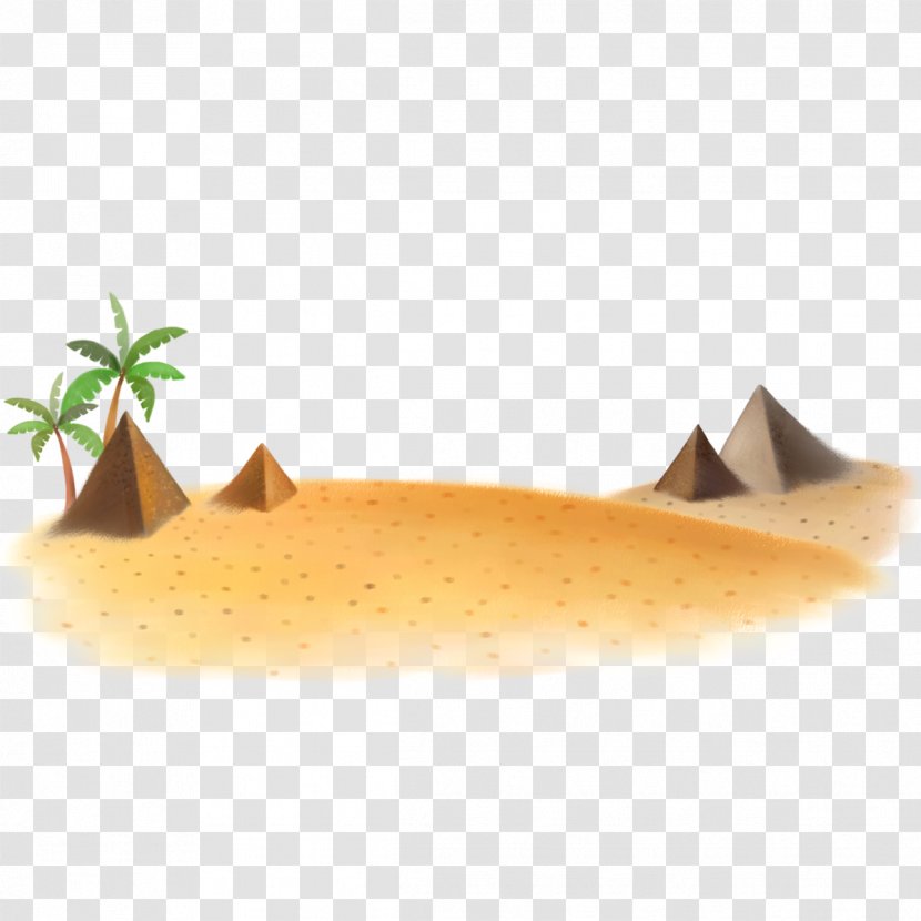 Child Cartoon Drawing Wallpaper - Sand - Pyramid Barren Desert Transparent PNG