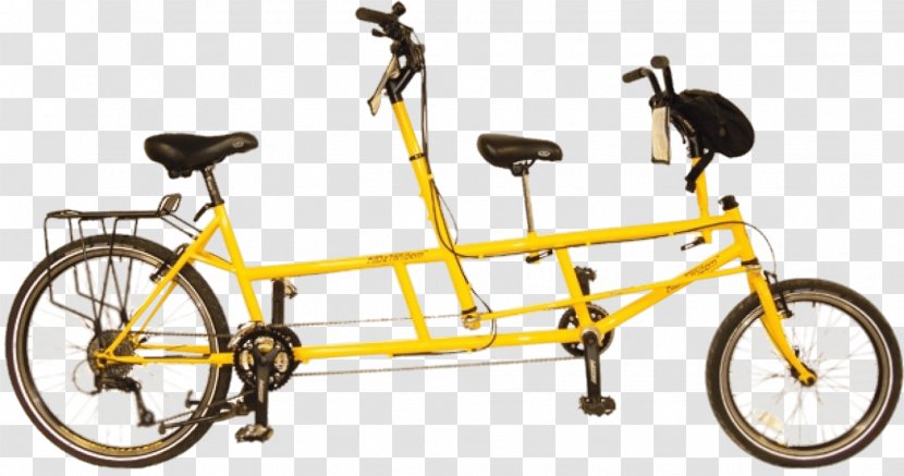 yellow tandem bike