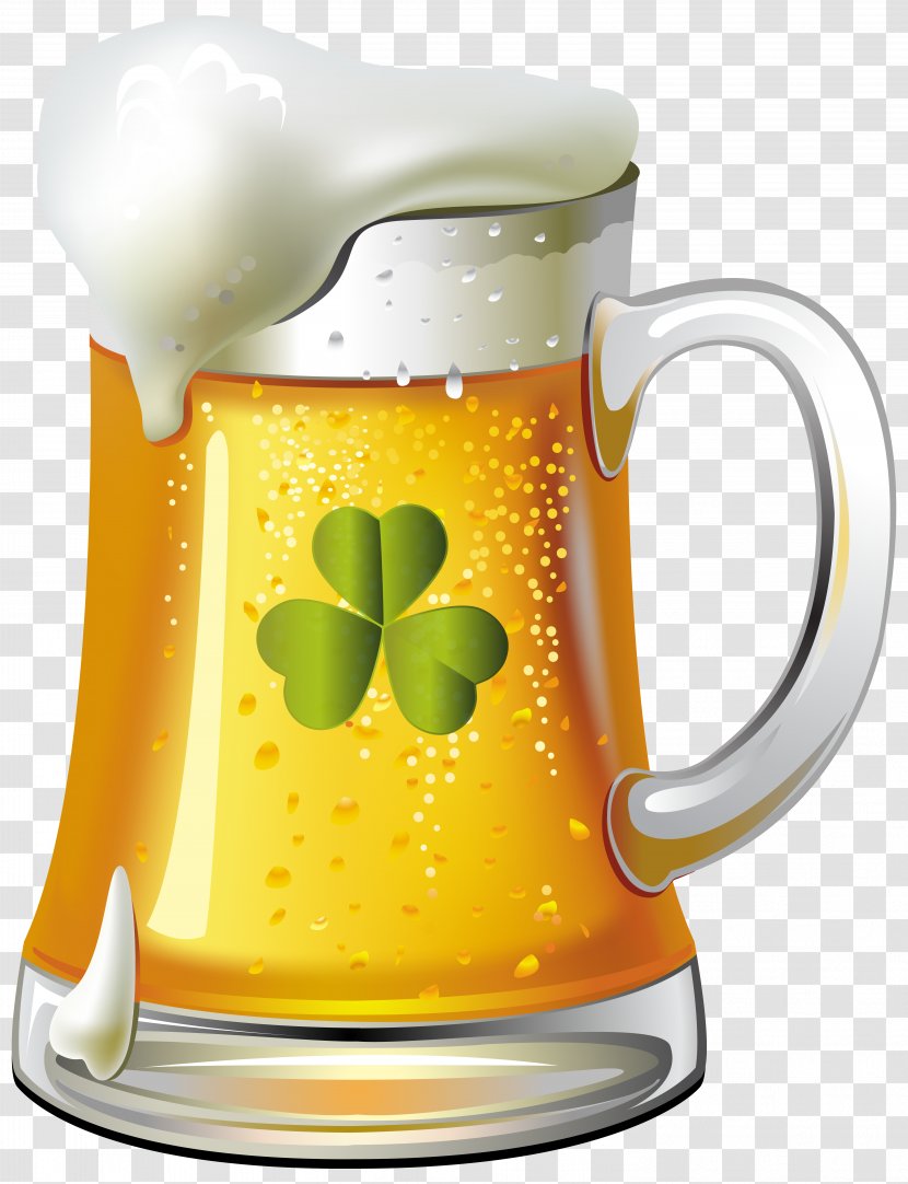 Beer Glassware Saint Patrick's Day Clip Art - Tableware - St Patricks PNG Image Transparent PNG