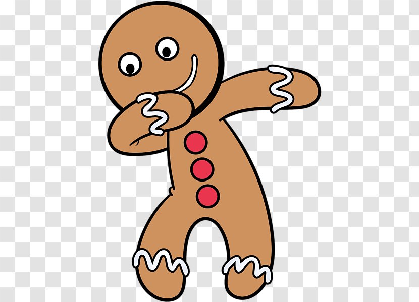 Christmas Gingerbread Man - Shirt - Thumb Pleased Transparent PNG