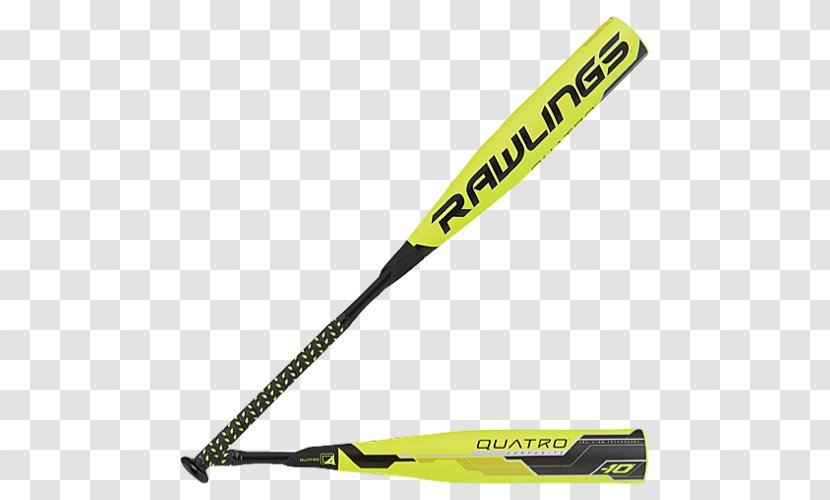 2017 Rawlings Quatro Fastpitch Softball Bat BBCOR Ski Bindings Poles - Sports Equipment - Drawing Transparent PNG
