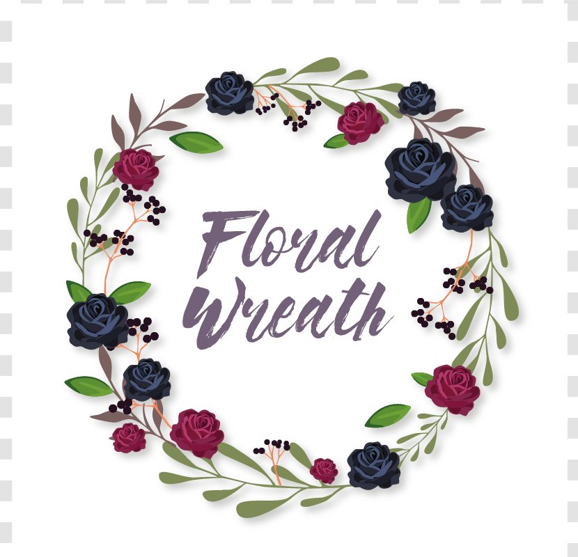 Flower Bouquet Wreath - Floral With Leaves Transparent PNG