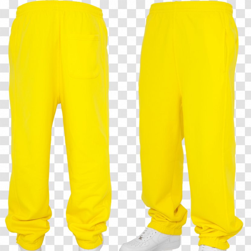 Tracksuit Yellow Sweatpants Cuff - Crotch - Pant Transparent PNG