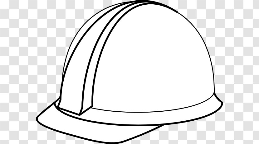 Hard Hats Laborer Clip Art - Line - White Hat Transparent PNG