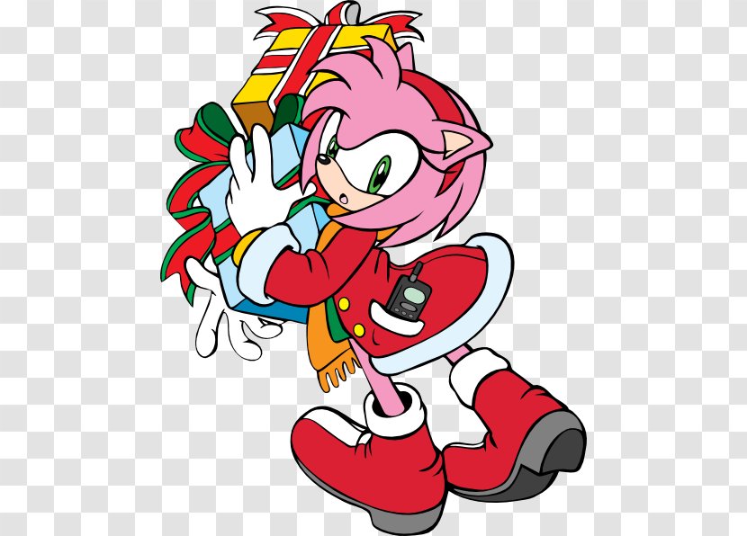 Amy Rose Sonic Adventure Unleashed The Hedgehog Christmas Day - Silhouette - Adams Transparent PNG