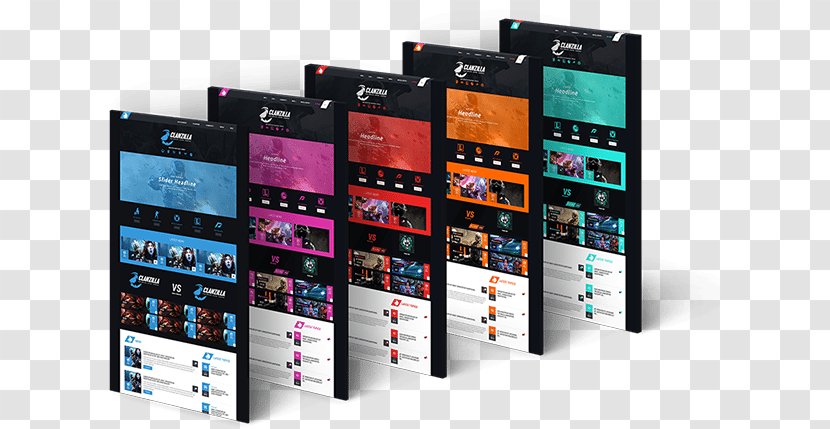 Smartphone Web Template System Video-gaming Clan Video Games - Website Transparent PNG