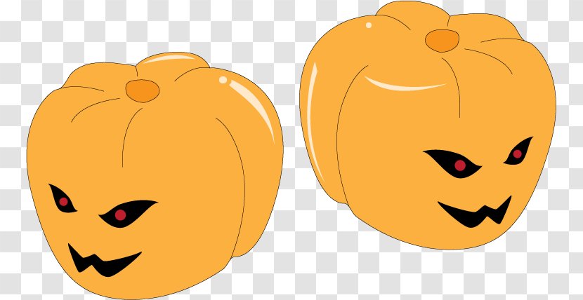 Jack-o'-lantern Pumpkin Nose Clip Art - Vegetable - Head Transparent PNG