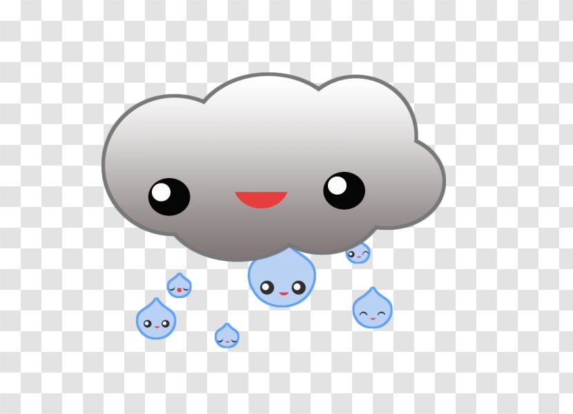Cartoon Clip Art - Nose - Rain Cloud Transparent PNG