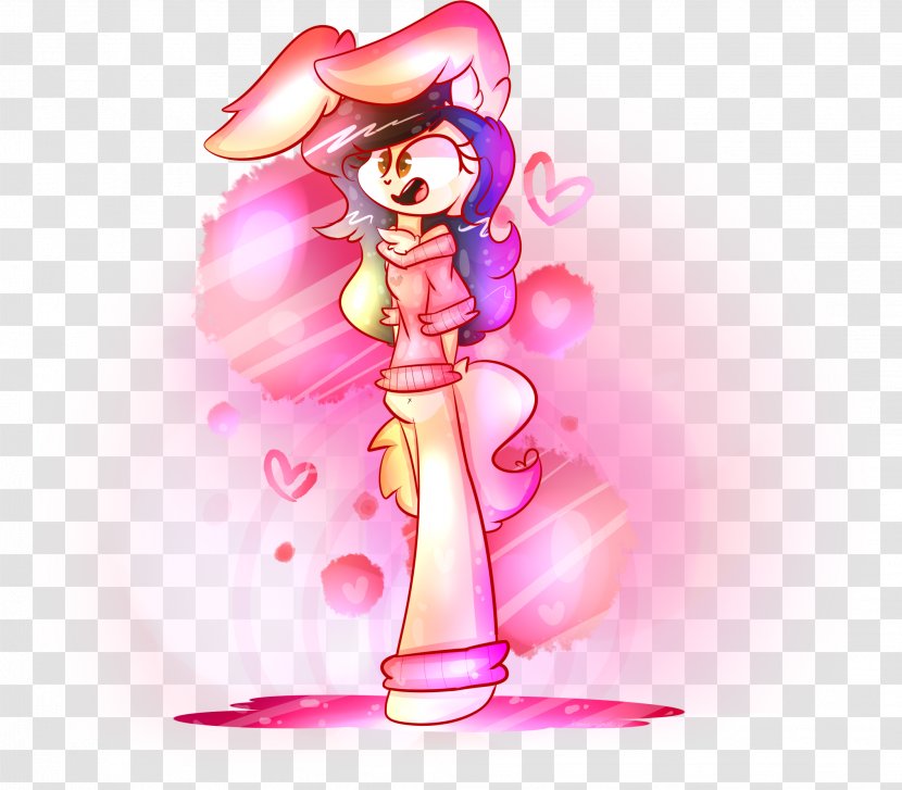 Figurine Cartoon Pink M Character - Silhouette - Sweet Peas Transparent PNG