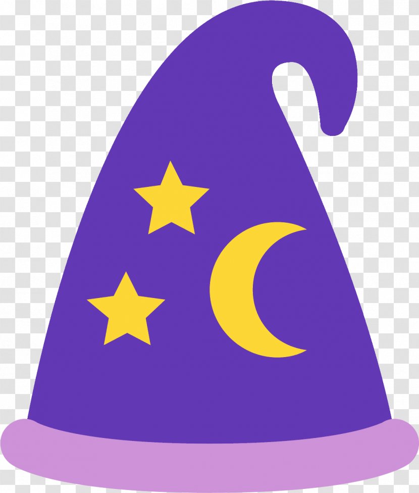Purple Witch Hat Costume Clip Art Headgear - Star Accessory Transparent PNG