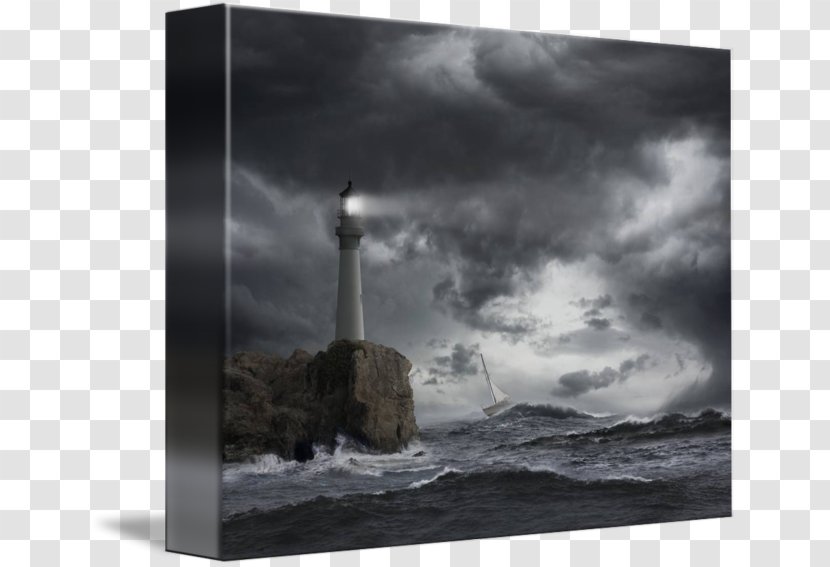 Lighthouse Storm Ship Photography - Royaltyfree Transparent PNG