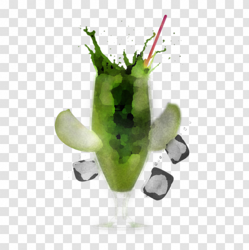 Green Cocktail Garnish Drink Alcoholic Beverage Cocktail Transparent PNG