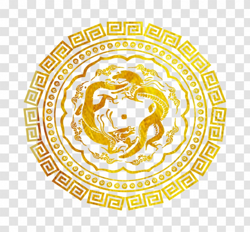 Website Wireframe - Chinese New Year - Dragon Circular Pattern Transparent PNG