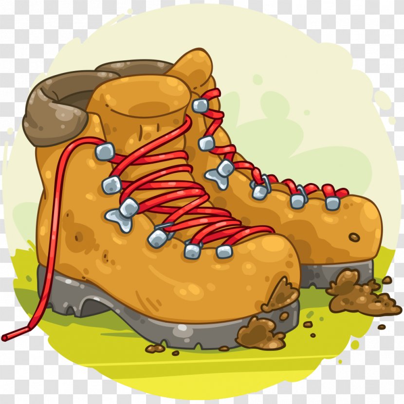Hiking Boot Shoe Clip Art - Forest Road Transparent PNG