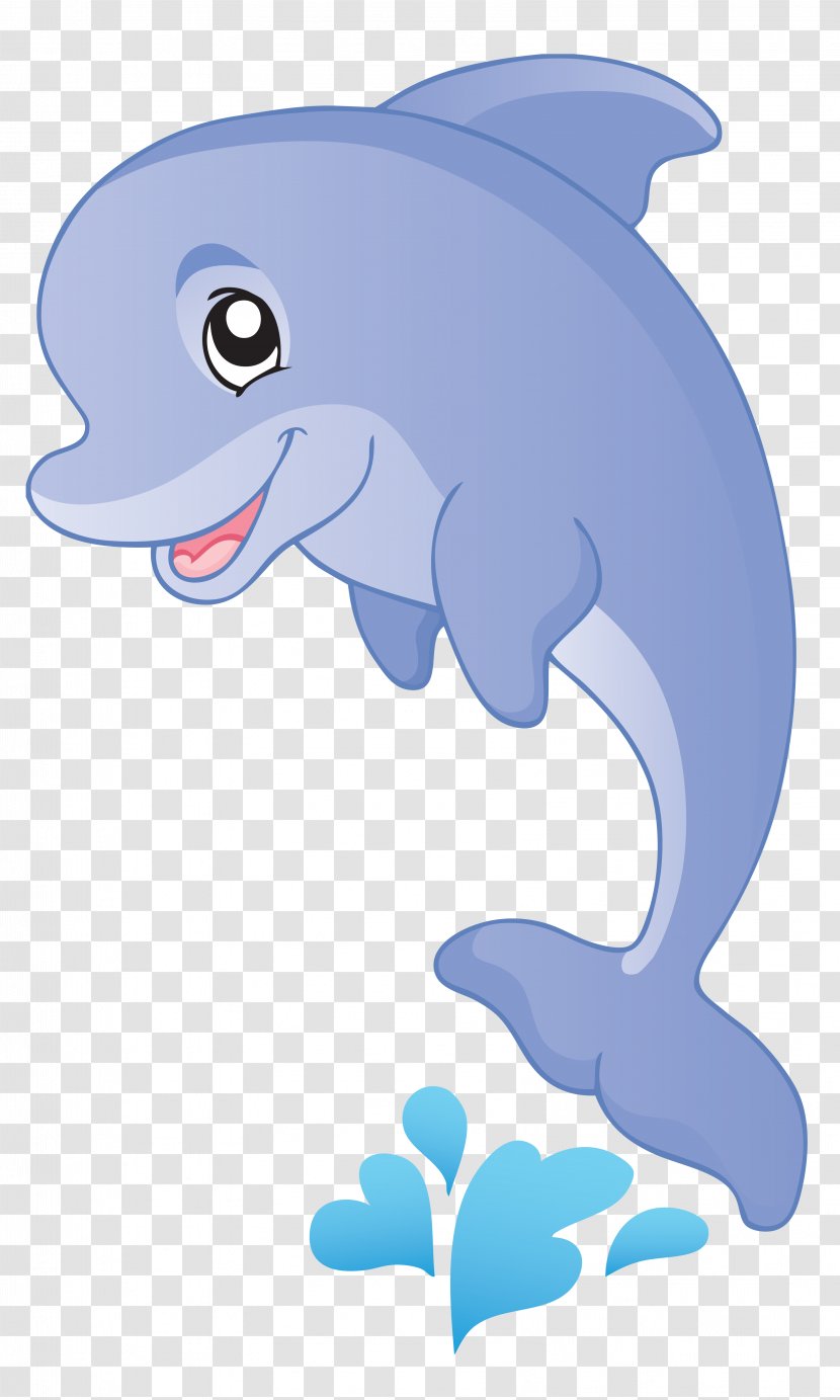 Fish Cartoon Aquatic Animal Clip Art - Dolphin Transparent PNG