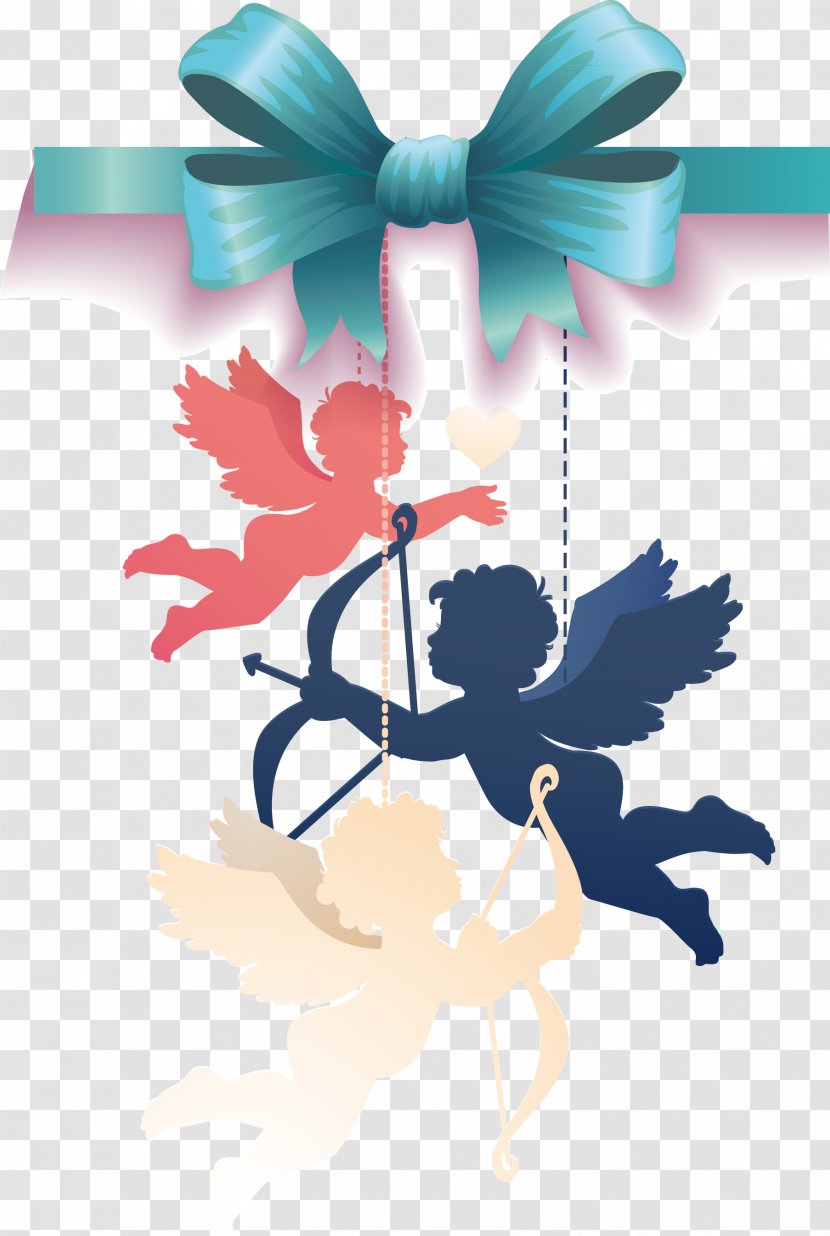 Cupid Love - Bow And Arrow - Angel Transparent PNG