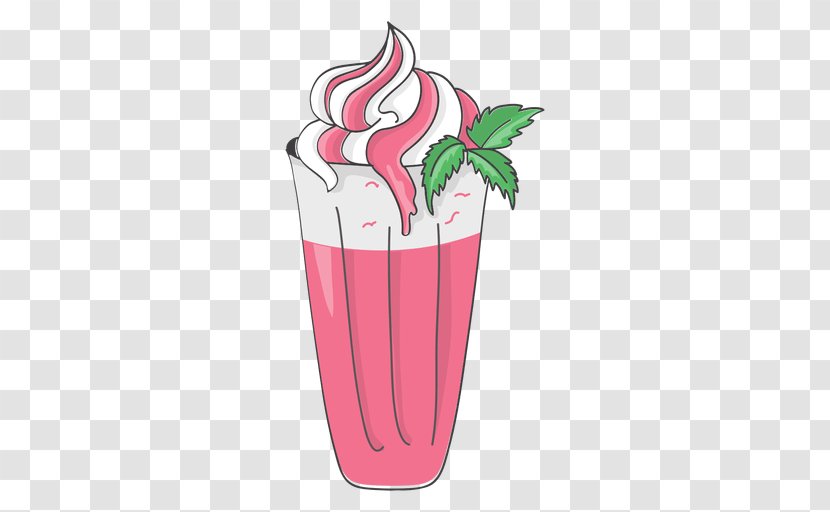 Milkshake Smoothie Ice Cream Strawberry Pie - Fruit - Milk Shake Transparent PNG