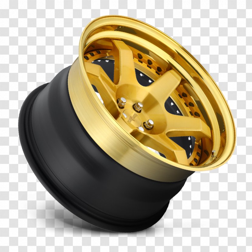 Alloy Wheel Car Rim Gold - Tire Transparent PNG