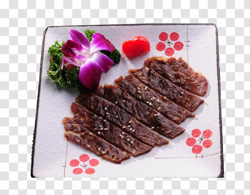Jerky Flat Iron Steak Japanese Cuisine Roast Beef Beefsteak - Silhouette - Japanese-style Transparent PNG
