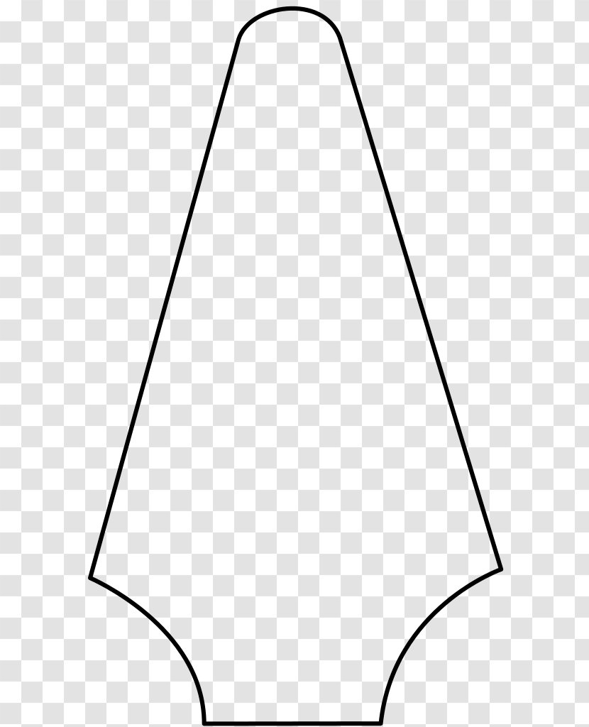 Triangle White Line Art Transparent PNG