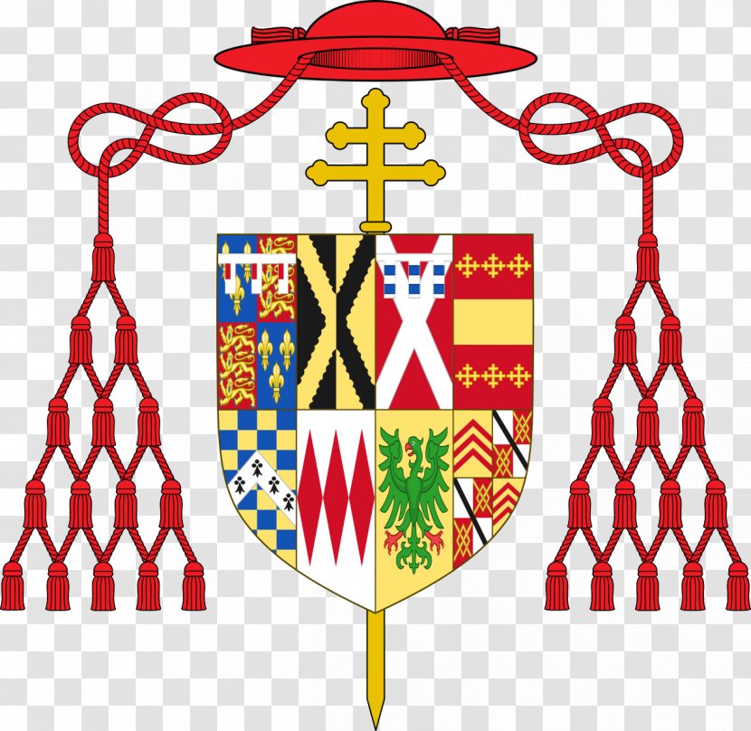 Cardinal Ecclesiastical Heraldry Coat Of Arms Catholicism Bishop - Area - Archbishop Transparent PNG