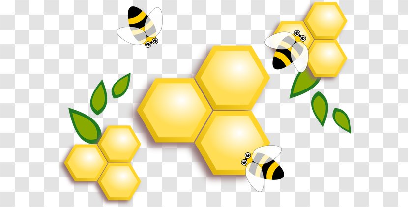 Honey Bee Honeycomb - Pollen Transparent PNG