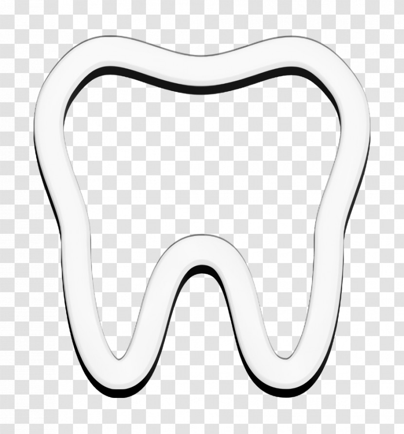 Teeth Icon Minimal Hospital Icon Tooth Icon Transparent PNG
