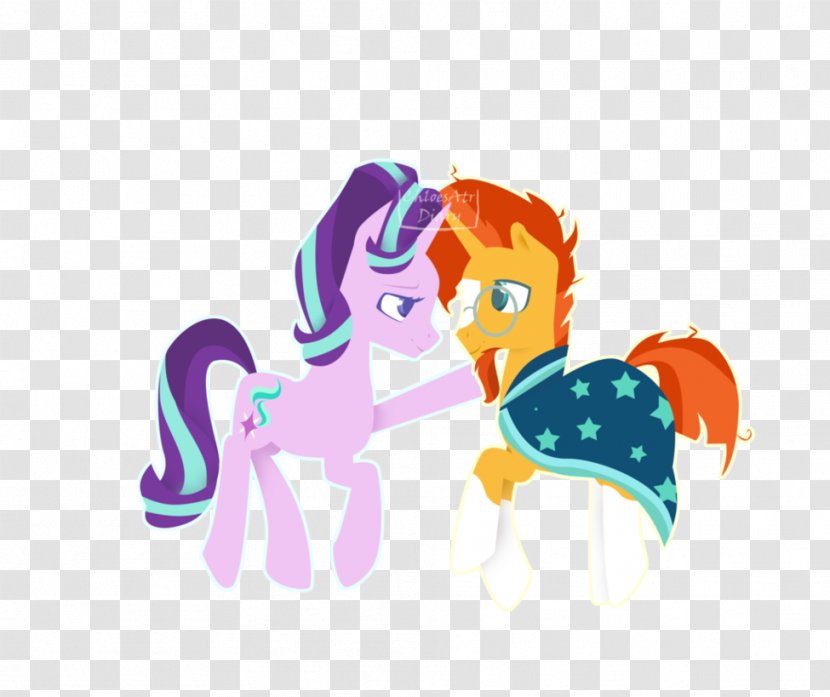 Horse Desktop Wallpaper Computer Clip Art - Watercolor - Starlight Glimmer And Sunburst Kiss Transparent PNG