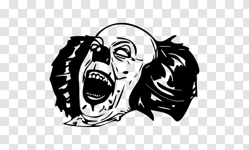 It Decal Sticker Evil Clown - Flower - Scary Transparent PNG