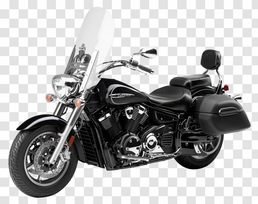 Yamaha V Star 1300 Motor Company Touring Motorcycle Saddlebag - Windshield Transparent PNG