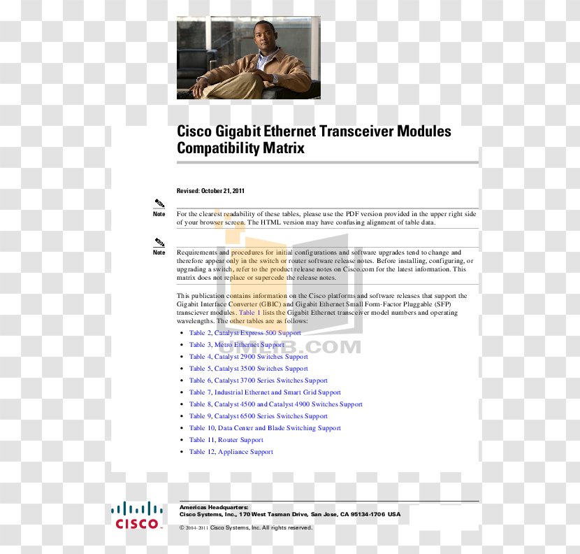 Document Template Cisco Systems Form AnyConnect VPN Client - Release Notes Transparent PNG