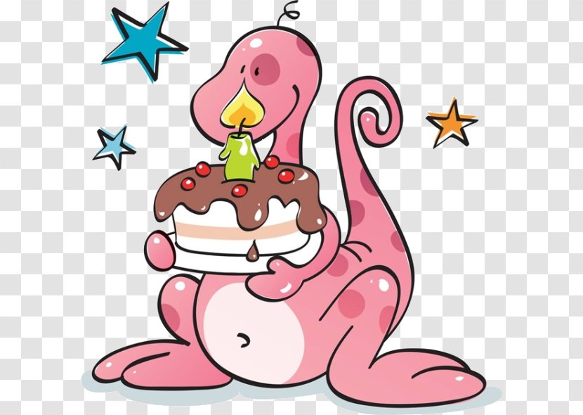 Birthday Cake Happy To You Dinosaur Clip Art - Frame - Cartoon Cakes Transparent PNG