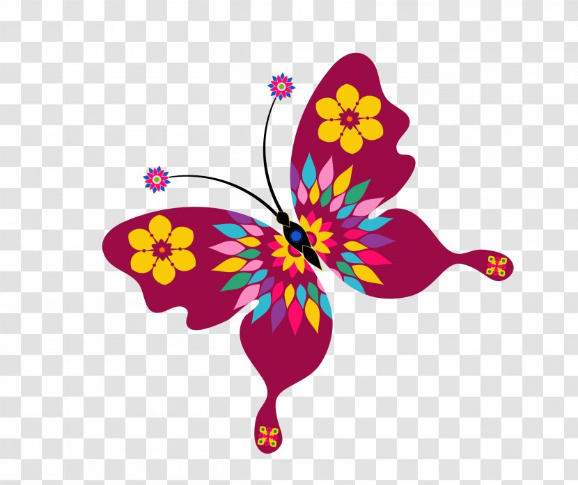 Monarch Butterfly Flower - Flora Transparent PNG