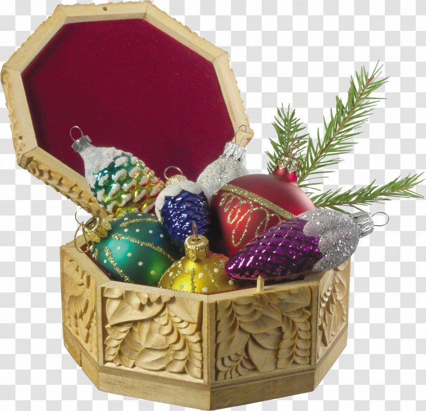 Christmas Ornament Gift Decoration Clip Art - Hamper - Ball Ornaments Transparent PNG