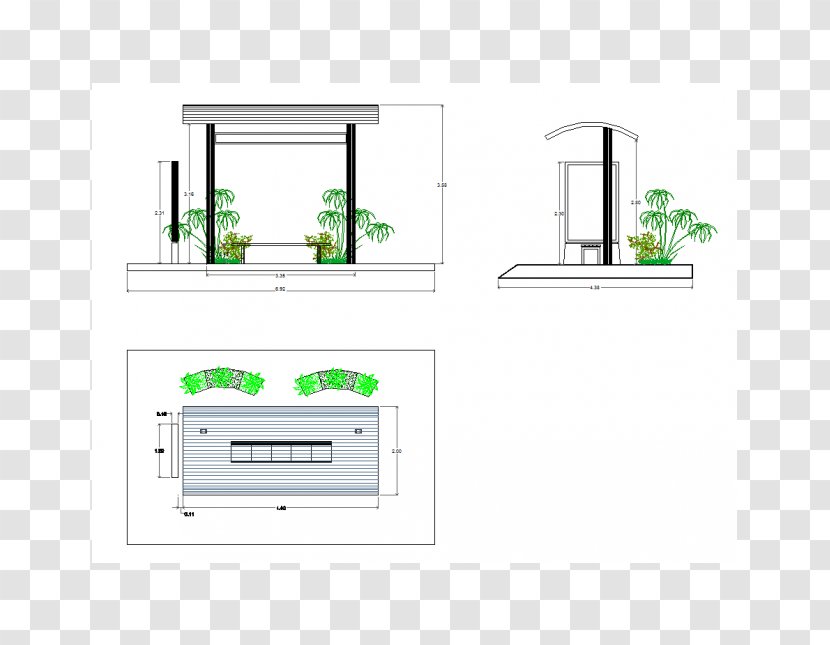 Street Furniture Bus Stop - Architecture - Shelter Transparent PNG