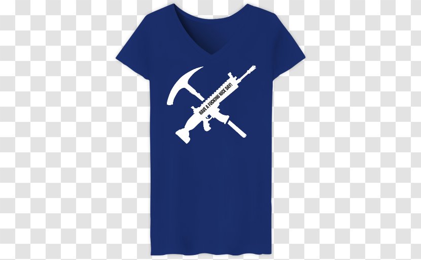 Fortnite Battle Royale T-shirt Pickaxe Tool - Blue Transparent PNG