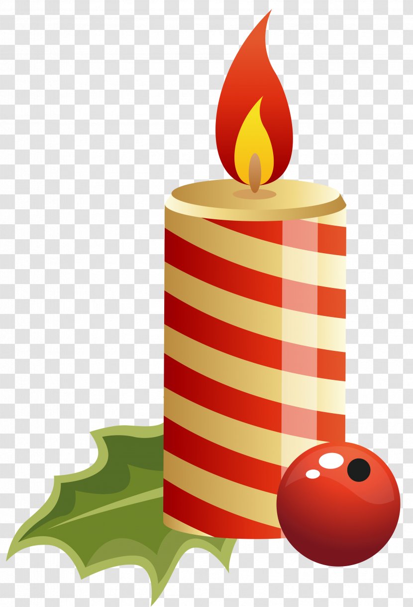 Christmas Public Holiday Tradition 25 December - Illustration - Red Candle Clipart Image Transparent PNG